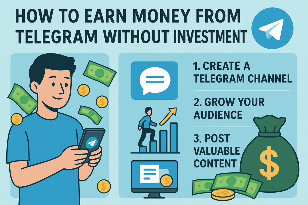How to Earn Money from Telegram Without Investment